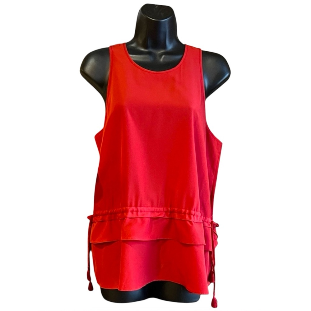 Scotch and Soda Red Layered Sleeveless Blouse